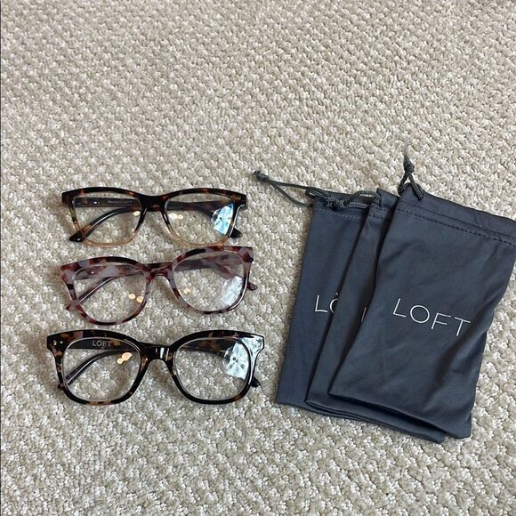 LOFT Tortoiseshell and Pink Glasses Set - Picture 1 of 4